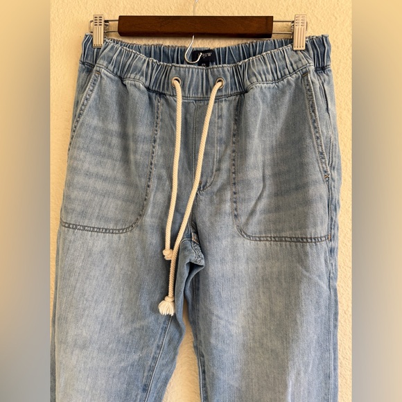 J. Crew Light Blue jogger Jeans with Drawstring-size 25 - Picture 2 of 12